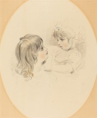 Due bambini da British 19th Century after George Henry Harlow