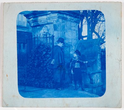John Atkinson Grimshaw ed Elaine Grimshaw ai cancelli di Knostrop Hall da British Photographer