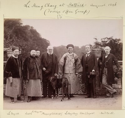Li Hung Chang a Hatfield (Gruppo del Ministero degli Esteri), agosto 1896 da British Photographer