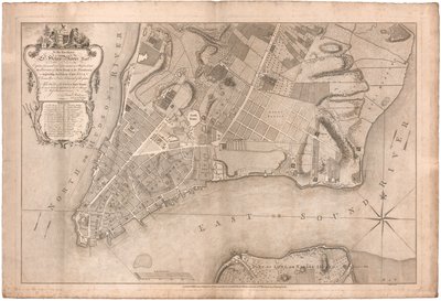 Piano della città di New York di Ratzer da British School
