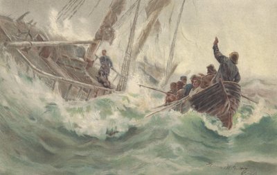 Il capitano e il suo fedele cane affondano con la nave naufragata, mentre l