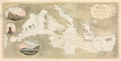 Carta generale del Mediterraneo da British School