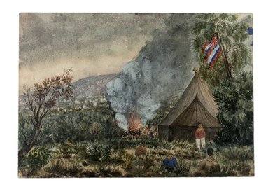 Vulcano Mauna Kea, Hawaii, marzo 1859 da British School