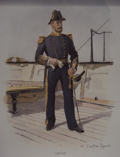 Capitano della Royal Navy, fine XIX secolo da British School