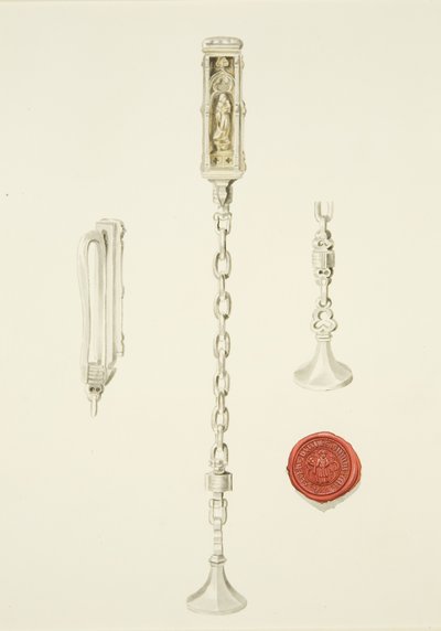 Sigillo e catena della Chiesa di Santo Stefano, c.1825 da British School