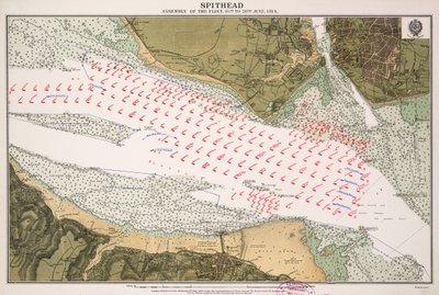 Assemblea della flotta a Spithead dal 15 al 20 luglio 1914 da British School
