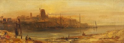 Tramonto: Porto e faro, c.1825 da British School