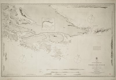 La parte sud-orientale della Terra del Fuoco con l
