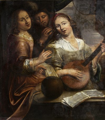 Tre musicisti, c.1700 da British School