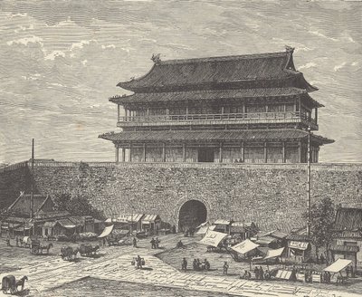 Porta Tsien Men, ingresso alla Città Proibita, Pechino, Cina da British School