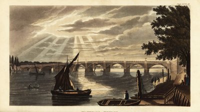 Ponte di Vauxhall sul Tamigi da British School