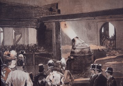 Visitatori che osservano il processo dell