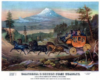 Un viaggio in diligenza, USA, XIX secolo, 1937 da Britton and Rey