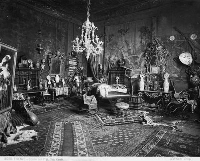 Lo studio del pittore e Professore Tito Conti, Firenze da Brogi Brogi