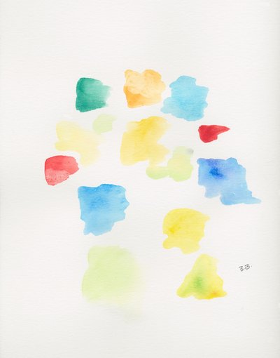 Forme colorate ad acquerello da Bronwyn Baker