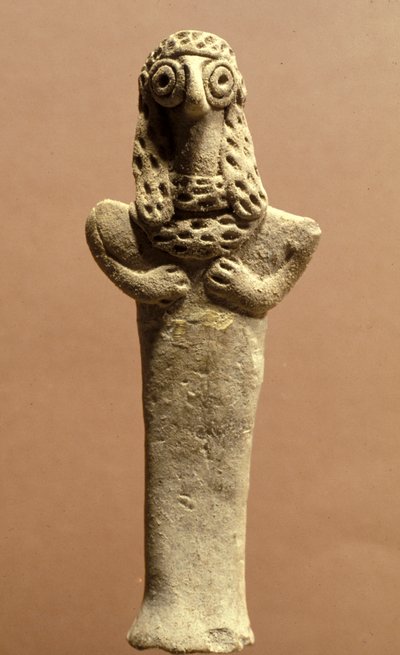 Figurina di Asherah, Cananea, 999-600 a.C. da Bronze Age