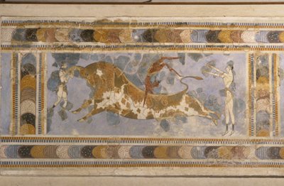 Salto del Toro dal Complesso del Palazzo di Cnosso da Bronze Age culture