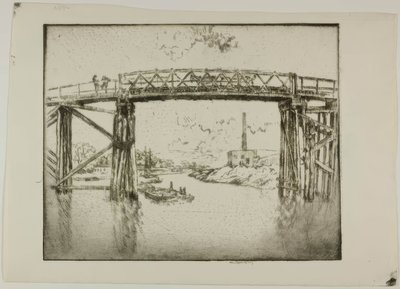 Chicago - Chiatte sul ramo nord da Bror Julius Olsson Nordfeldt