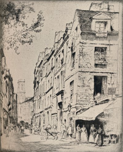 Cour des Halles, Rue St Jacques, 1915 da Bror Julius Olsson Nordfeldt