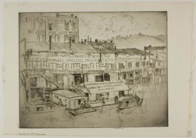 La rimessa per barche sul Willamette da Bror Julius Olsson Nordfeldt