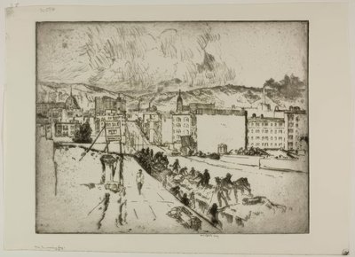 La nebbia in arrivo da Bror Julius Olsson Nordfeldt