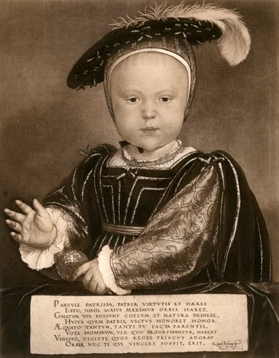 Principe Edoardo, poi Re Edoardo VI, ca 1540, 1902 da Bruckmann