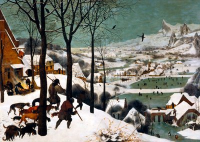 Cacciatori nella neve, inverno, 1565 da Bruegel