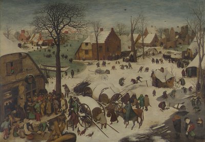 Il censimento a Betlemme, 1566 da Bruegel