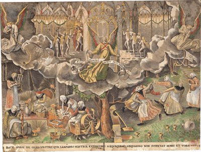 La parabola delle vergini sagge e stolte da Bruegel