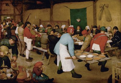Il matrimonio contadino, ca 1568 da Bruegel