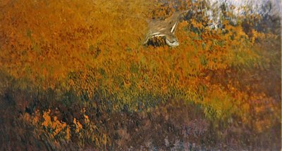 Paesaggio estivo con un uccello in volo da Bruno Andreas Liljefors