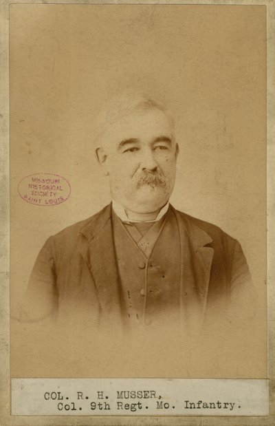 Richard H. Musser, colonnello, 9° Fanteria del Missouri (Confederato) da Brunswick J. Sharer
