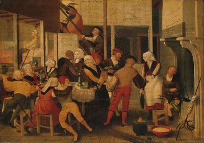 Festa in un bordello, c.1540 da Brunswick Monogrammist
