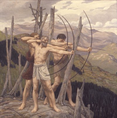 Gli arcieri, 1917 da Bryson Burroughs