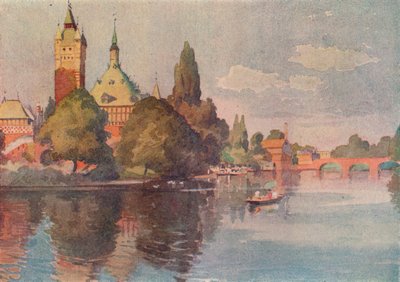 Il Teatro Memoriale di Shakespeare, Stratford On Avon, c1905 da Buddig Anwylini Pughe