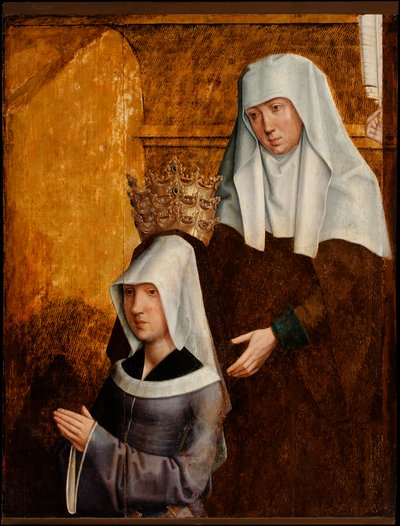 Guillemette de Vergy e il suo santo patrono, possibilmente Elisabetta d