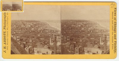 Stereografia della veduta verso nord dalla Water Tower dopo l