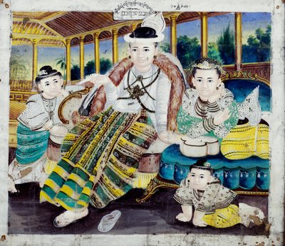 Ritratto di famiglia da Burmese School