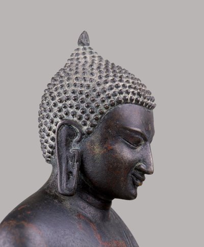 Testa di un Buddha, stile Pagan classico (XI-XIV secolo) da Burmese School
