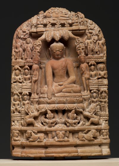 Placca che raffigura episodi della vita di Shakyamuni Buddha da Burmese School