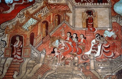 Scene della vita di un Bodhisattva, 1776 da Burmese School