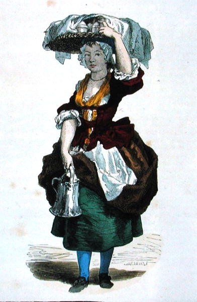 Venditore di crema nel 1774 da Burn (fl.1840 60) Smeeton