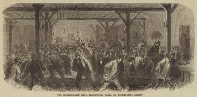 La sala della Marsigliese, Belleville, Parigi, durante l