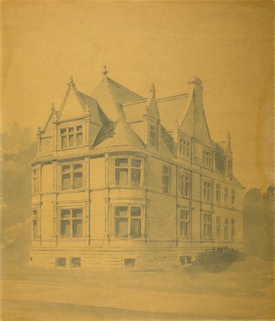 Casa di William J. Goudy, Chicago, Illinois, Prospettiva da Burnham and Root