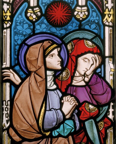 Little Kimble, All Saints, Heaton, Butler & Bayne, Bayne, Le due Marie da Butler and Bayne & Hassam Alfred (1843 1868) Heaton