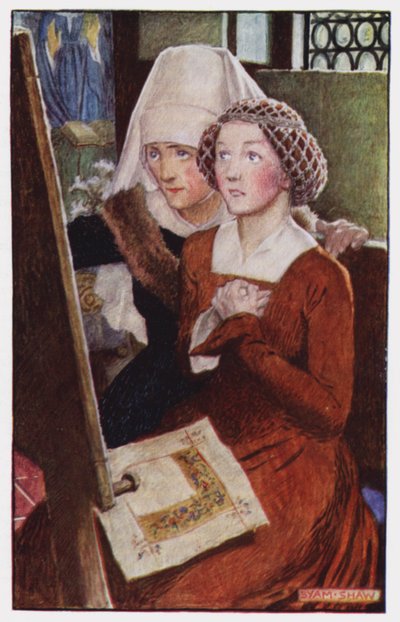 Illustrazione per Il chiostro e il focolare di Charles Reade da Byam (after) Shaw