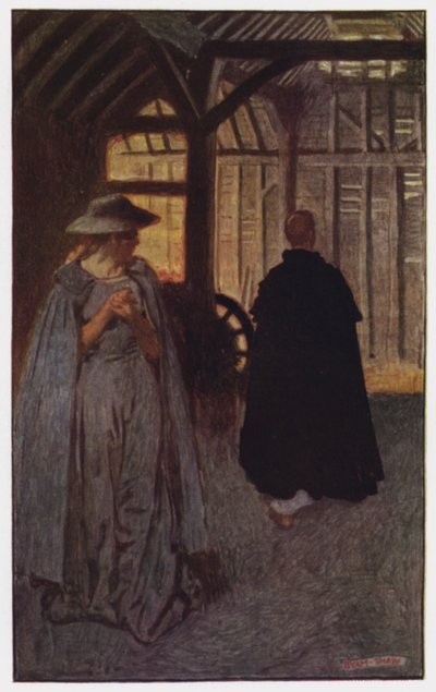 Illustrazione per The Cloister and The Hearth di Charles Reade (litografia a colori) da Byam (after) Shaw