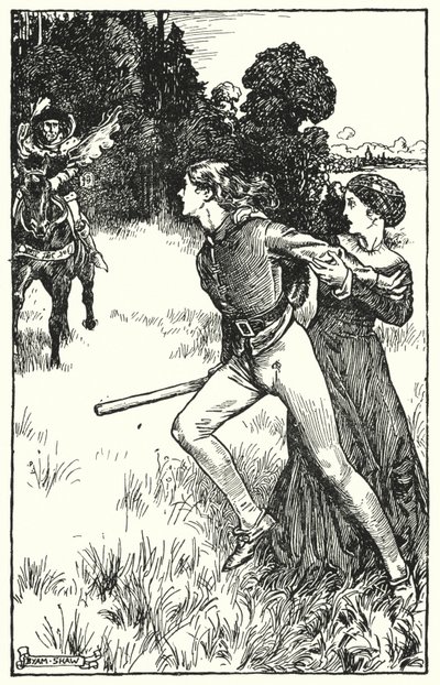 Illustrazione per Il chiostro e il focolare di Charles Reade da Byam (after) Shaw