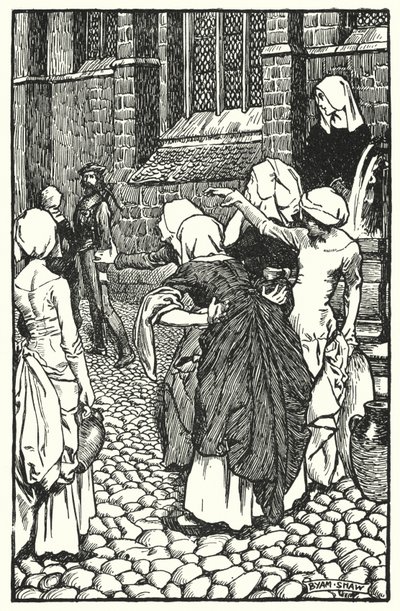 Illustrazione per The Cloister and The Hearth di Charles Reade (litografia) da Byam (after) Shaw