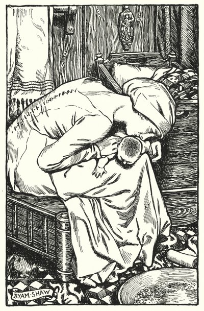 Illustrazione per The Cloister and The Hearth di Charles Reade (litografia) da Byam (after) Shaw